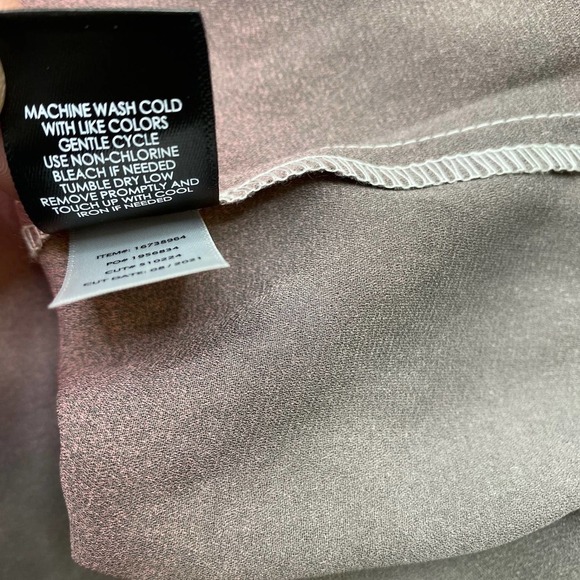 Torrid Pink Gray Ombre Dip Dye Georgette Blouse Women's Size 1/1X - Picture 7 of 8